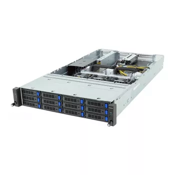 Gigabyte R243-EG0-AAL1 2U Rack Server Barebone, Single SP6, AMD EPYC 8004, 12x DDR5, 12x 3,5 inch Hot-Swap, 2x 10GbE, Redundant 850W