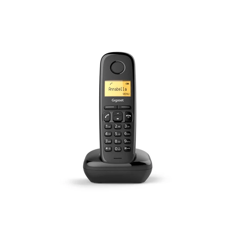 Gigaset A170 Duo Schwarz DECT schnurloses Telefon mit Anrufbeantworter, 2 Mobilteile, ECO DECT