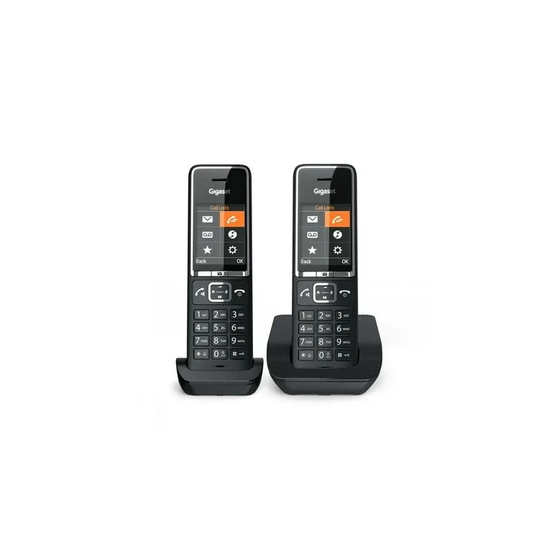Gigaset Comfort 550 Duo Black Chrome DECT Schnurlostelefon (2 Mobilteile)