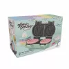Giles & Posner EK5922GSGRVDE Doppel-Waffeleisen - 1200 W, Antihaft, Schwarz/Silber