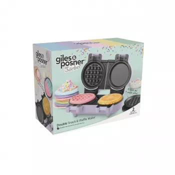 Giles & Posner EK5923GSPPVDE Double Snack & Waffle Maker 900 W Schwarz/Silber