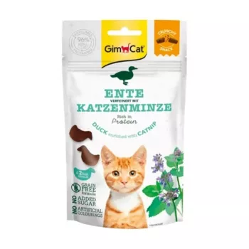 GimCat Knusprige Snacks Ente angereichert mit Katzenminze 50g