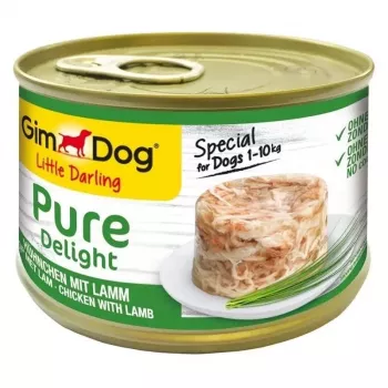 GimCat Pure Delight Huhn mit Lamm Ergänzungsfuttermittel Nassfutter für Katzen, 150 g Beutel