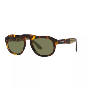 GIORGIO ARMANI AR8173-50922A Herren eckige Sonnenbrille Matt Schwarz Grau Verlauf 52mm