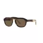 GIORGIO ARMANI AR8173-595873 Sonnenbrille für Herren, Havanna-Acetatrahmen, graue Polycarbonatgläser, 52 mm