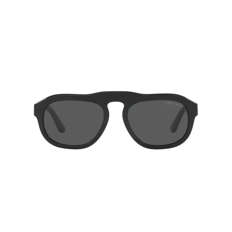 GIORGIO ARMANI MAN AR8173-500187 Rechteckige Sonnenbrille Schwarz/Grau 52mm