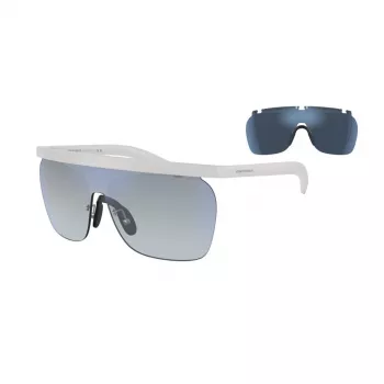 Giorgio Armani Herren-Sonnenbrille AR8169-5344D6 Quadratischer Rahmen Transparent Grau Dunkelgrau UV400