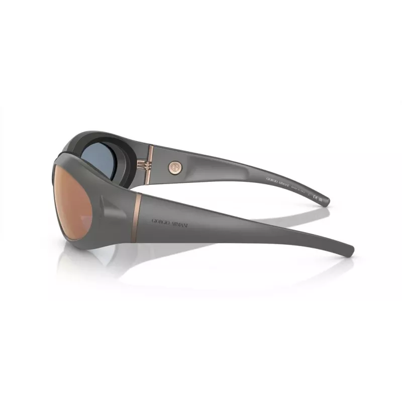 GIORGIO ARMANI Unisex-Sonnenbrille AR8201Q60504Z Schwarzer Rahmen Graue Verlaufsgläser 61 mm