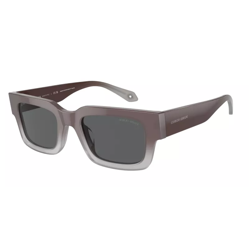 GIORGIO ARMANI Damen Katzenaugen-Sonnenbrille AR8184U5980B1 Havana Acetat Braun Verlauf 52mm