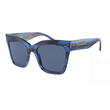GIORGIO ARMANI Damen-Sonnenbrille AR8175-595380 Havana Acetat Butterfly Cat-Eye 54/20/140 mm