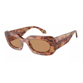 GIORGIO ARMANI Damen Sonnenbrille AR8182-597853 Havana Braun Acetat 52mm