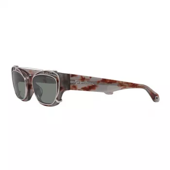 GIORGIO ARMANI Damen-Sonnenbrille AR8185U59761W - Schwarzer Acetat-Rahmen, dunkelgraue Gradientengläser, 50/19/140 mm