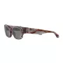 GIORGIO ARMANI Damen-Sonnenbrille AR8185U59761W - Schwarzer Acetat-Rahmen, dunkelgraue Gradientengläser, 50/19/140 mm