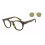 GIORGIO ARMANI Damen-Sonnenbrille AR8190U59871W - Rechteckiger Acetatrahmen, graue Gläser, 50/19/140 mm
