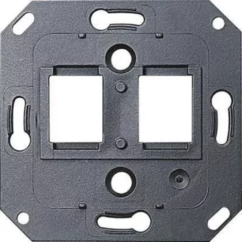 Gira 019100 Tragring für AMP/RADIALL Datenanschlussdose - Schwarz (System 55)