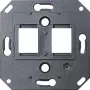 Gira 019100 Tragring für AMP/RADIALL Datenanschlussdose - Schwarz (System 55)