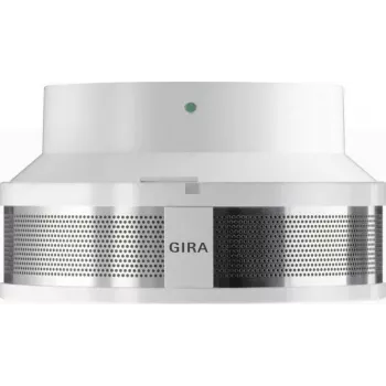 GIRA 233702 Dual-Sensor-Rauchmelder RWM Dual mit 230V-Sockel, Weiß