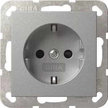 GIRA 445326 SCHUKO Steckdose SH System 55 F Alu