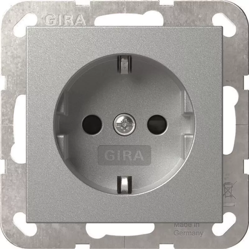GIRA 445326 SCHUKO Steckdose SH System 55 F Alu