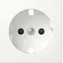 Gira 492103 Abdeckung für SCHUKO-Steckdose mit Klappdeckel, System 55, Reinweiß