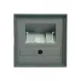 GIRA Abdeckung für UAE/IAE/ISDN Steckdose System 55, Standard 55, E2, Event, Event Klar, Event Opak, Esprit, ClassiX Alum (027026)