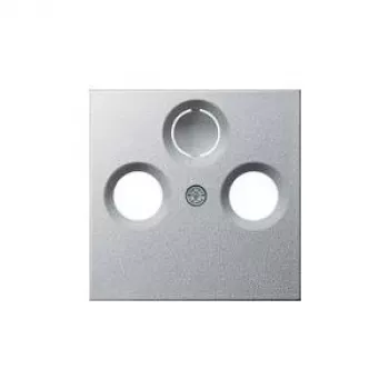 Gira Abdeckung für TV/Radio-Anschlussdose, System 55, Aluminium 086926