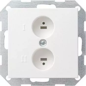 Gira Lautsprecher-Anschlussdose System 55, Standard 55, E2, Event, Event Klar, Event Opak, Esprit, ClassiX Reinweiß (040203)