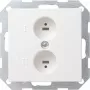 Gira Lautsprecher-Anschlussdose System 55, Standard 55, E2, Event, Event Klar, Event Opak, Esprit, ClassiX Reinweiß (040203)