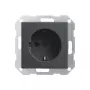 Gira Schuko Steckdoseneinsatz, System 55, Anthrazit 018828