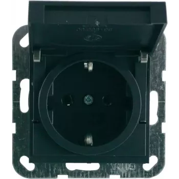 GIRA Schuko Steckdosen-Einsatz System 55 Anthrazit 045428