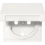 Gira SCHUKO Steckdose mit Klappdeckel, Reinweiß, Modell 492227
