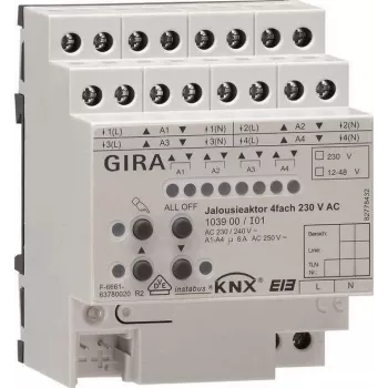 GIRA Jalousieaktor 4-fach REG KNX/EIB 230V AC 103900