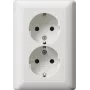 Gira Standard 55 Doppel-SCHUKO-Steckdose Reinweiß Matt (078804)