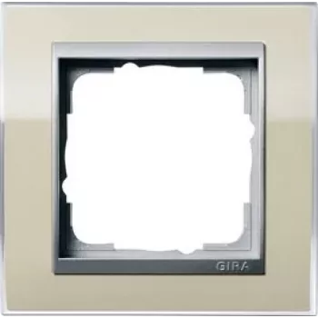 GIRA System 55 1-fach Unterputz-Rahmen, Reinweiß Glänzend (Thermoplast, Halogenfrei, UV-beständig, IK05) 0211776
