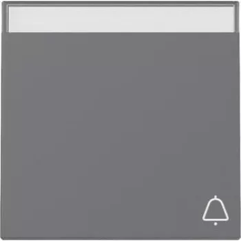 Gira System 55 Wippabdeckung mit Glocken- und Lichtsymbolen, Anthrazit (367328)
