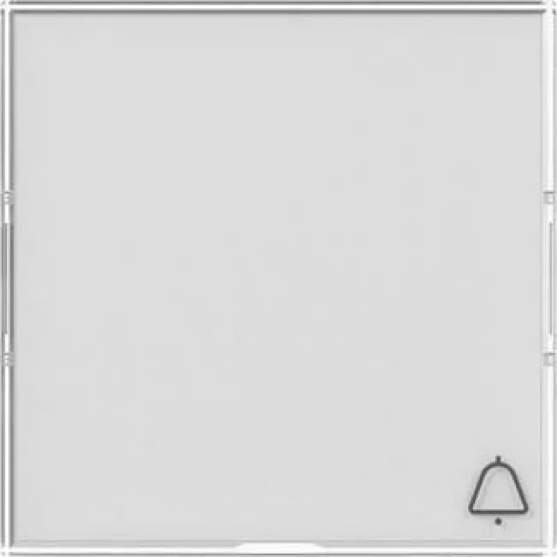 Gira System 55 Wippe mit Glockensymbol, 55 x 55 mm, Reinweiß Glänzend (367900)