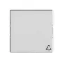 Gira System 55 Wippe mit Glockensymbol, 55 x 55 mm, Reinweiß Glänzend (367900)