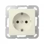 Gira System 55 SCHUKO Steckdose Cremeweiß (418801)