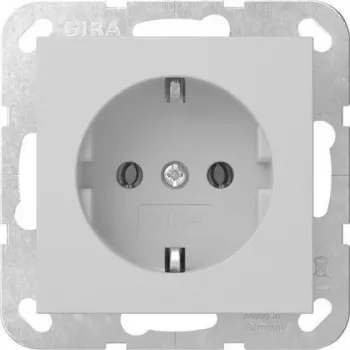 Gira System 55 SCHUKO Steckdose Grau Matt 4188015
