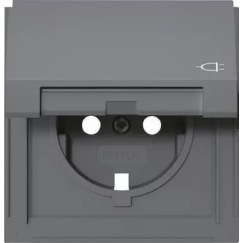 Gira TX_44 SCHUKO Steckdosenabdeckung mit Klappdeckel, Anthrazit 492267