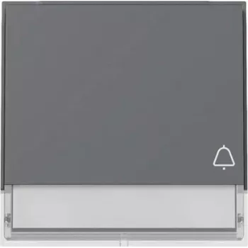 Gira TX44 Wippe mit Glockensymbol und Beleuchtungsfeld, Anthrazit 367367