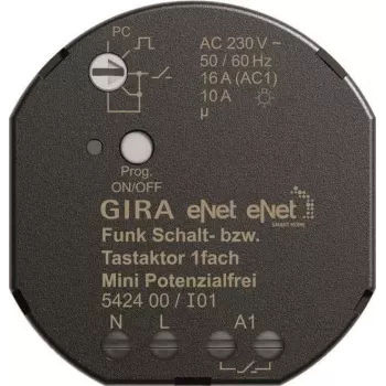 GIRA Funk-Schalt-/Tastaktor Mini 1-Kanal potentialfrei 542400