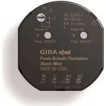 GIRA Funk-Schalt-/Tastaktor Mini 2-kanalig 542500