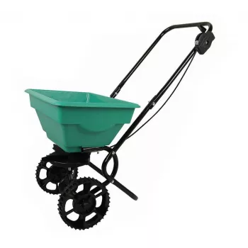 GIRMI Greenmill Garten-Rotationsstreuer auf Rädern 15L