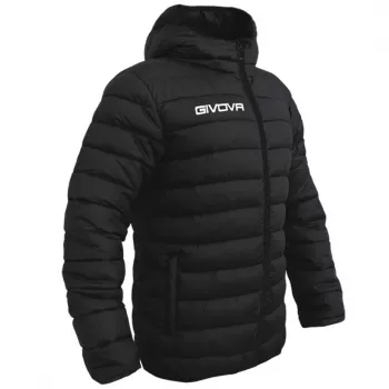 Givova Olanda Unisex Trainingsjacke Schwarz Full-Zip Langarm