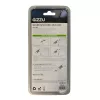 GIZZU 1,8 m Nano Kombinationsschloss-Sicherheitskabel - 4-stellig verstellbar, geflochtener Stahl, für Kensington-Nano-Slot-Geräte (Schwarz/Silber)