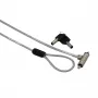 GIZZU 1,8 m Nano Key Lock Sicherheitskabel mit Schlüssel - Schwarz
