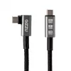 Gizzu 100W 10Gbps Type-C Winkelkabel 1m