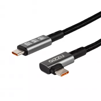 Gizzu 100W 10Gbps Type-C Winkelkabel 1m