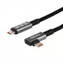 Gizzu 100W 10Gbps Type-C Winkelkabel 1m